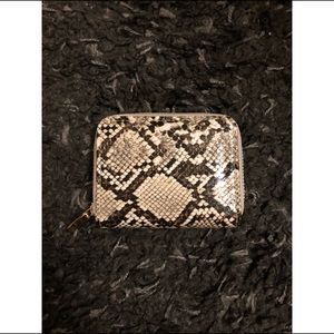 Faux Snakeskin Wallet